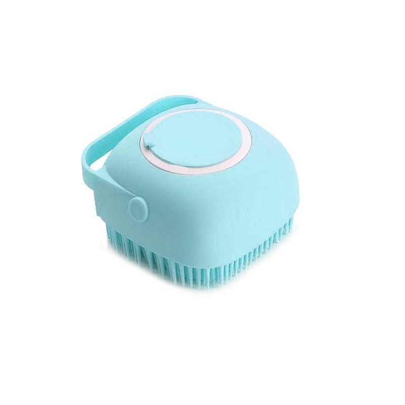 Pet Bathing Brush—an ergonomic silicone massager and grooming tool for dogs and cats