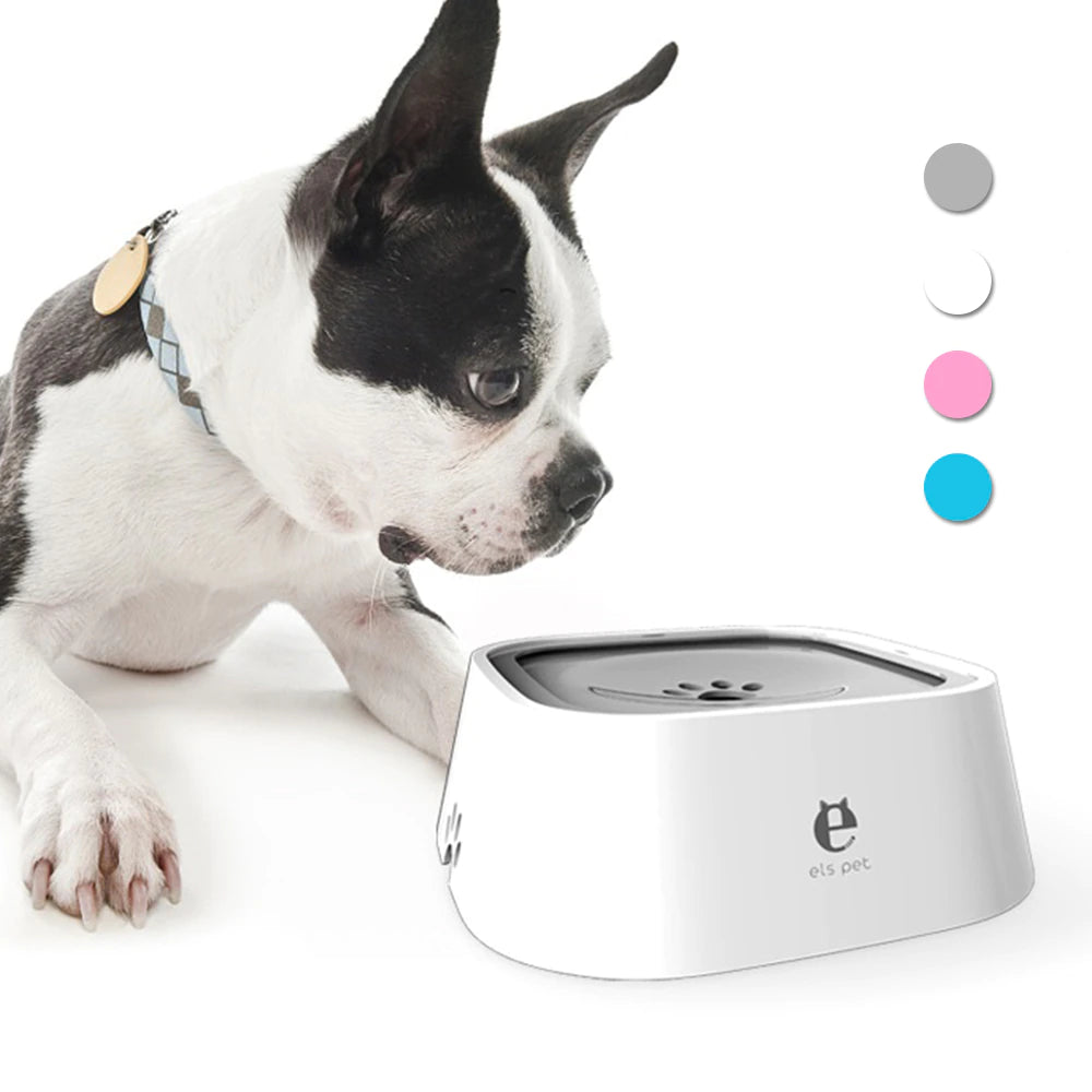 1.5L Floating Dog Water Bowl—a spill-proof ABS plastic dispenser