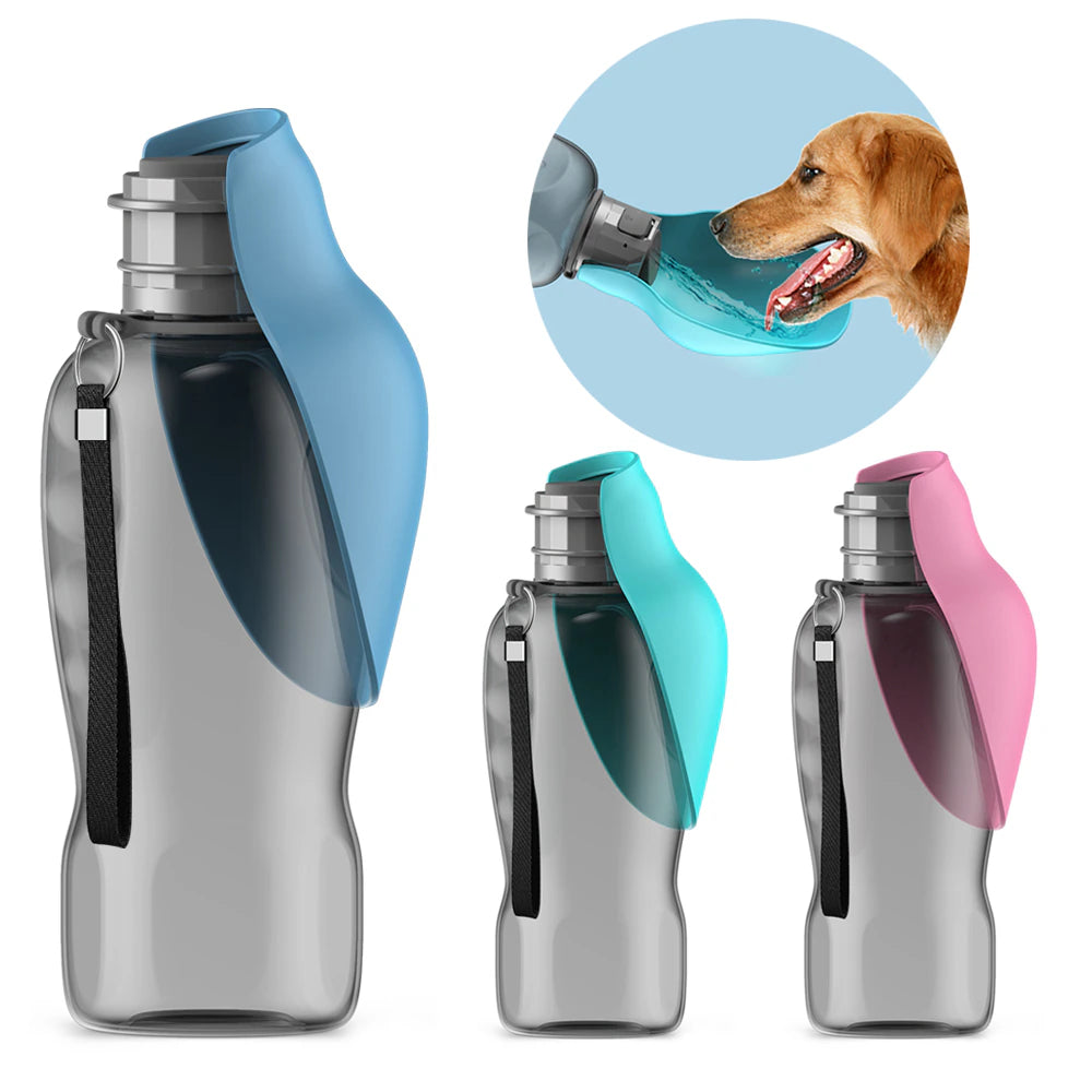 800ml Portable Dog Water Bottle: Travel Hydration for Pets